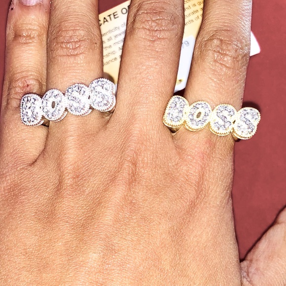 Real diamond Boss ring for men, Free appraisal, Free posh authenticate free ship - Picture 1 of 7